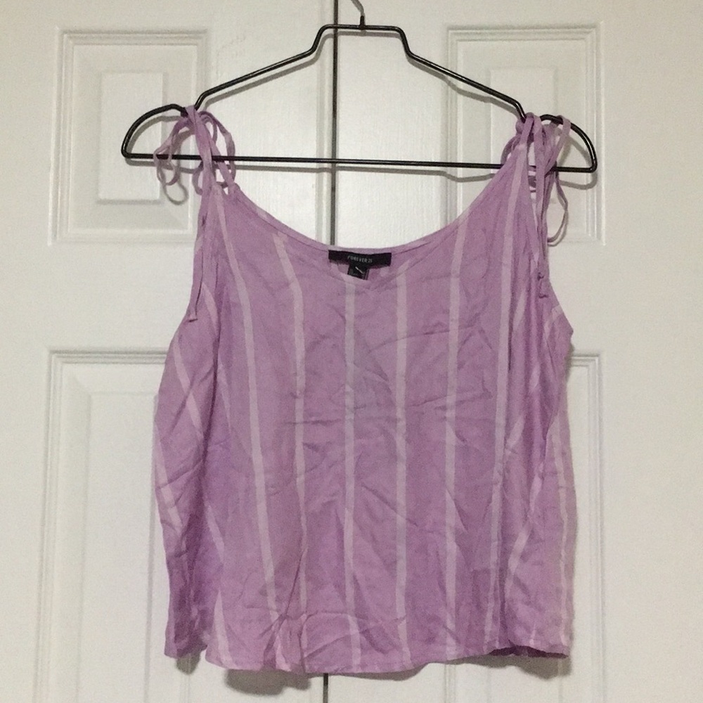 Lavender flowy top